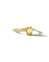 SLAETS Jewellery Mini Ring Sunshine Yellow Sapphire and Diamonds, 18Kt Gold (horloges)